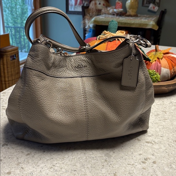 Coach Lexy Pebbled Leather Shoulder Bag - Picture 1 of 6